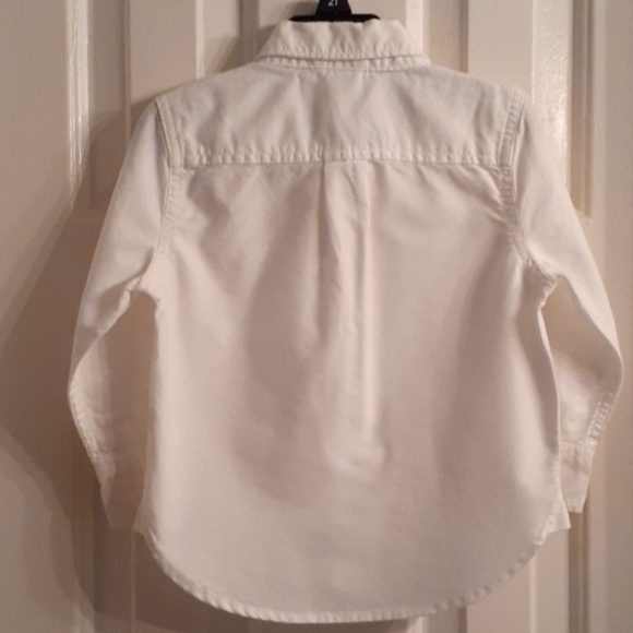 White button up polo long sleeve shirt - Picture 3 of 5